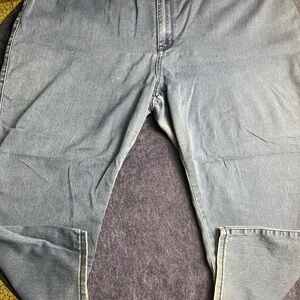 Avenue Women's Relaxed Blue Jeans